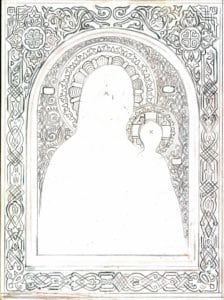 орнамент для иконы для золочения