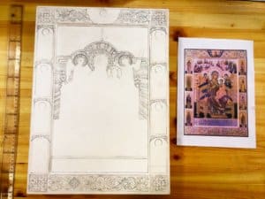 орнамент для иконы для золочения